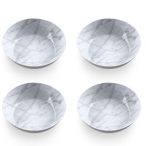 TarHong Carrara Marble Melamine Bowl Set of 4 - 25 Ounce